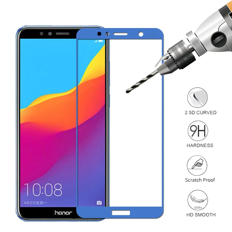

9H Full Coverage Tempered Glass For HUAWEI Honor 7A DUA-L22 7C Pro AUM-L41 L29 Film Screen Protector Russia Version Bubble-fee