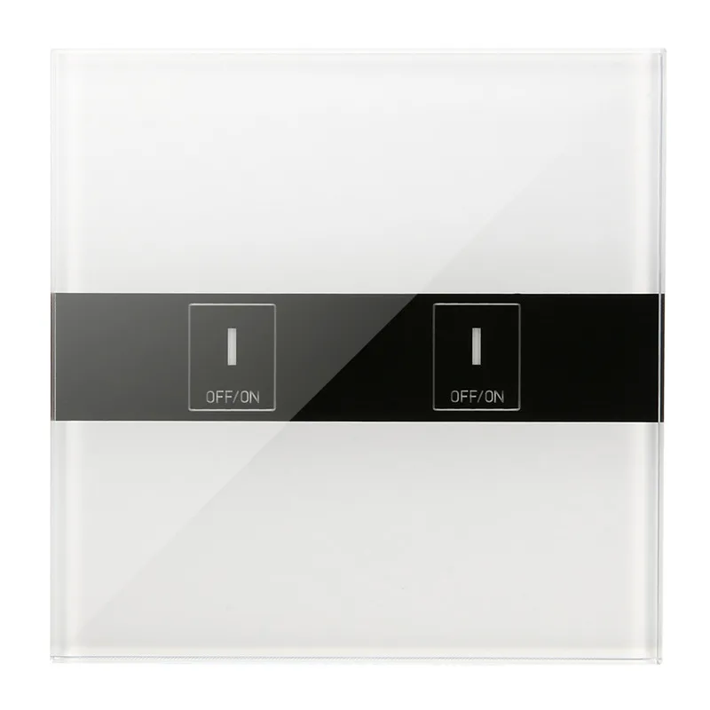 

EL-02 2 Gang AC 90-250V 2A 400w 86 Type EU UK Smart WiFi Touch Light Wall Switch Module Wireless Remote Control Switch ON OFF
