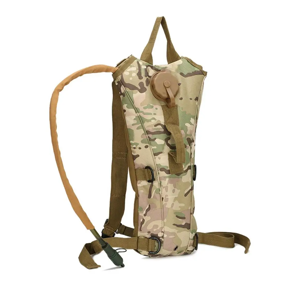 Горячая 3л сумка для воды Molle военный тактический гидратационный рюкзак Открытый Портативный Кемпинг нейлоновая сумка для воды - Цвет: CP camouflage