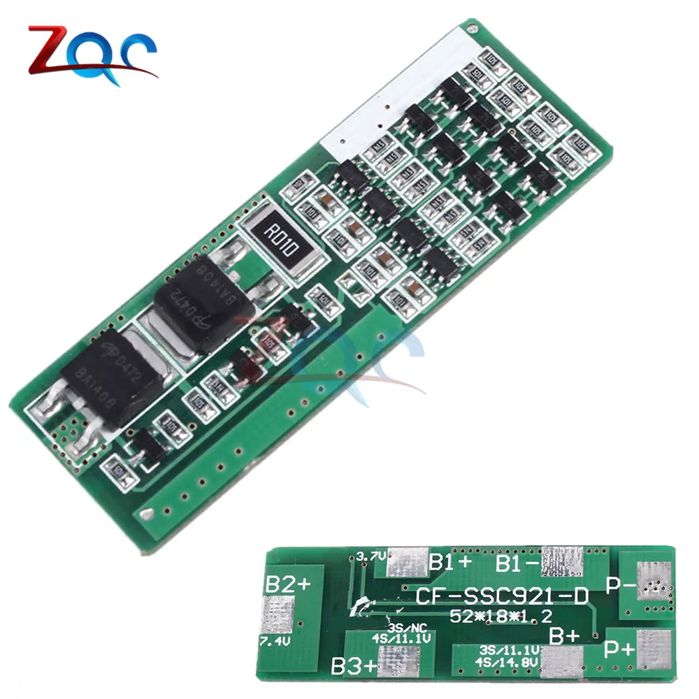 

4S 8A Polymer Lithium Battery Charger Protection Board For 4 Serial 4pcs or 3.7 Li-ion Charging Protect Module BMS