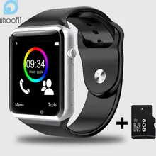 Детские Bluetooth Смарт-часы для мужчин с камерой Facebook Whatsapp Twitter Синхронизация SMS Smartwatch поддержка SIM TF карты для Android PK A1