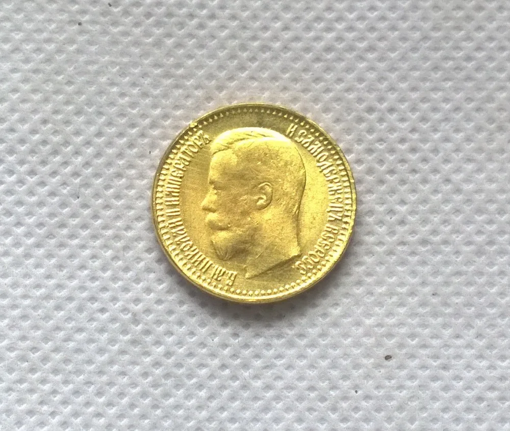 

1897 RUSSIA 7.5 ROUBLE Gold Coin COPY commemorative coins-replica coins medal coins collectibles