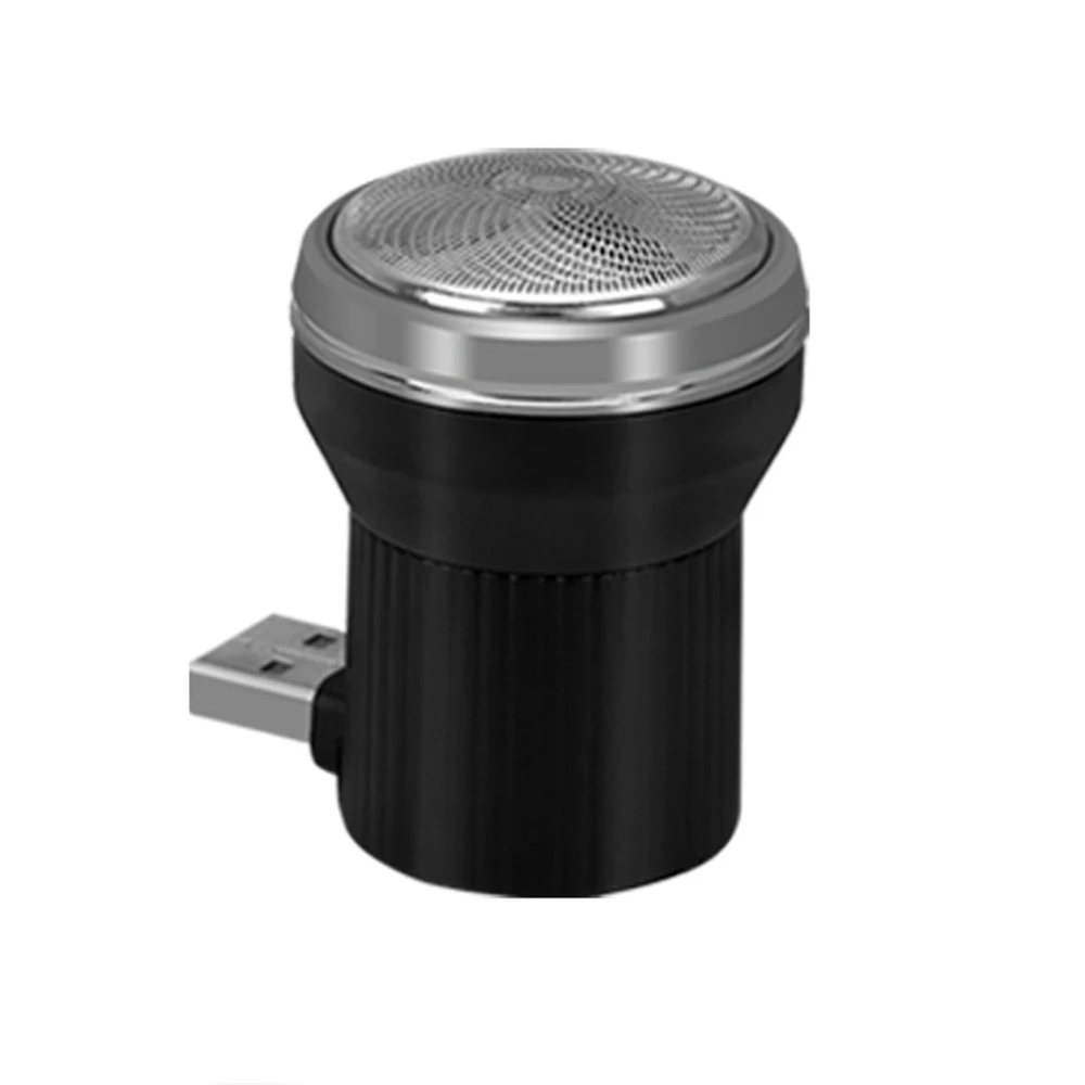 Минибритва Автомобильная бритва Мобильная бритва USB электрическая бороды Триммер для мужчин перезаряжаемая бритва - Цвет: Black