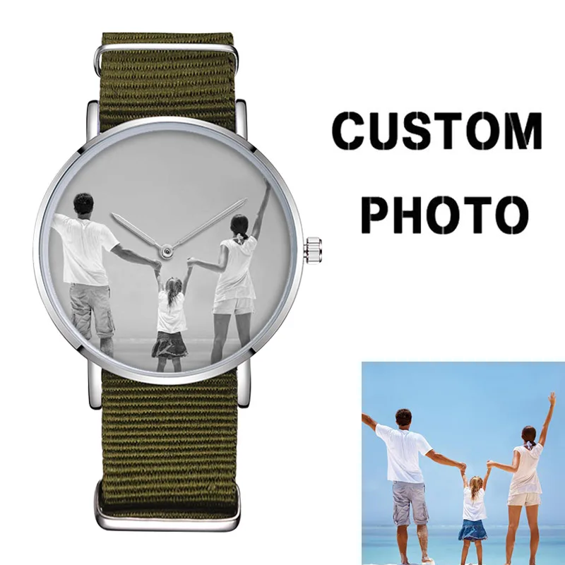 

BAOSAILI D-0000 Build Your Own Watch Customize Watch Dial Minimalist OEM Printed Logo Nylon Strap Watch Relojes