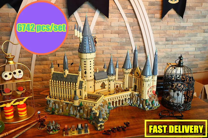 

New Harry Magic Hogwarts Castle fit legoings harry potter castle city Building Blocks Bricks Kid diy Educational Toys Gift