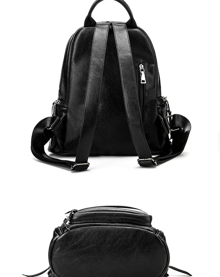 Абсолютно женский рюкзак из натуральной кожи с кисточками, сумка на плечо, женская кожа коровы+ PU школьная сумка для девочек, дорожная сумка Mochila