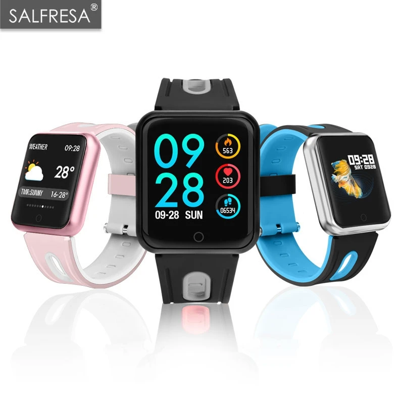 Фитнес-браслет SALFRESA P68 водонепроницаемые IP68 ДЛЯ Apple Watch Xiaomi iOS Android с монитором