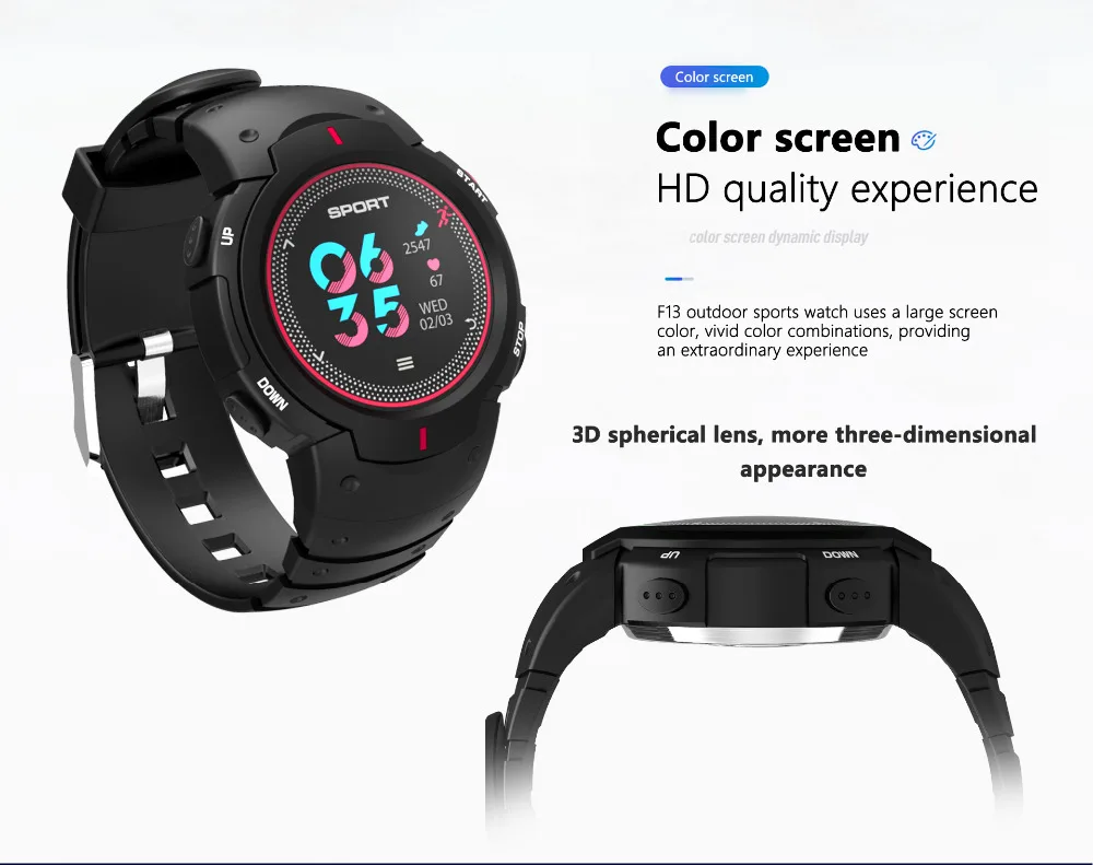 CONGDI F13 Смарт-часы ip68 водонепроницаемые спортивные часы для бега мультиспортные цветные ЖК-умные уведомления спортивный трекер для IOS/android
