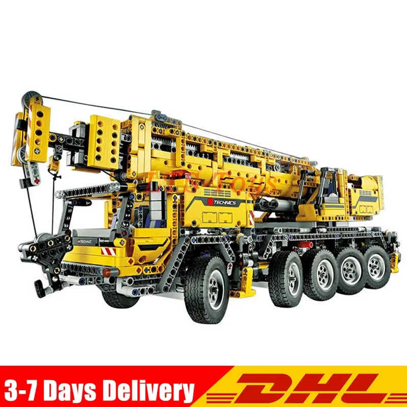 

LEPIN 20004 Technic Motor Power Mobile Crane Mk II Model Building Kits Blocks Toys Bricks compatible Legoings 42009
