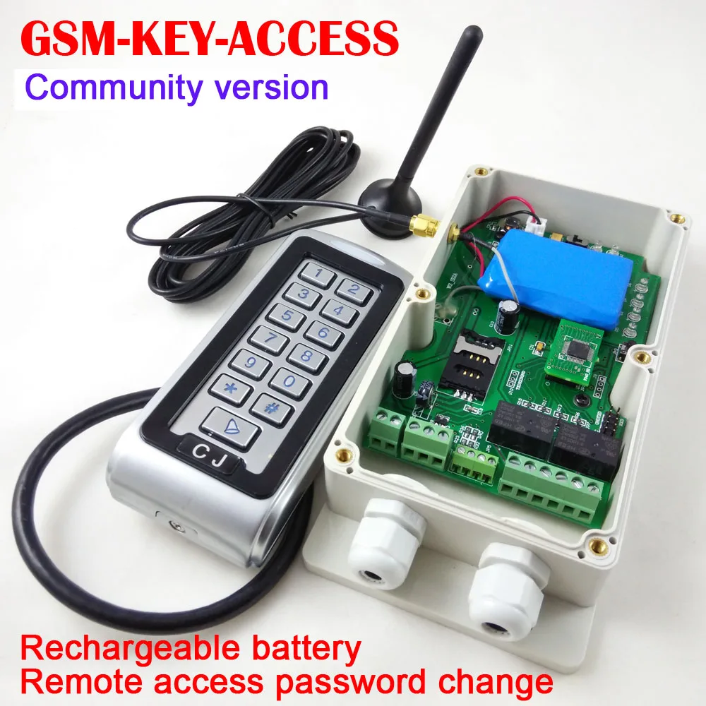 Buy Free shipping GSM KEY ACCESS DC12V gsm gate opener