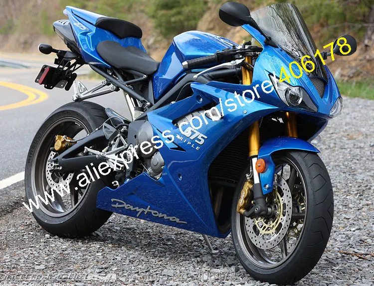 Горячие продаж,для Триумф Дайтона 675 2006 2007 2008 Daytona675 06 07 08 06-08 всех синий мотоцикл Обтекатели комплект (литья под давлением) Горячие продаж,для Триумф Дайтона 675 2006 2007 2008 Daytona675 06 07 08 06-08 всех синий мотоцикл Обтекатели комплект (литья под давлением)
