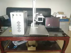 20 Вт портативная волоконная лазерная маркировочная машина с ноутбуком/металлическая лазерная гравировальная машина