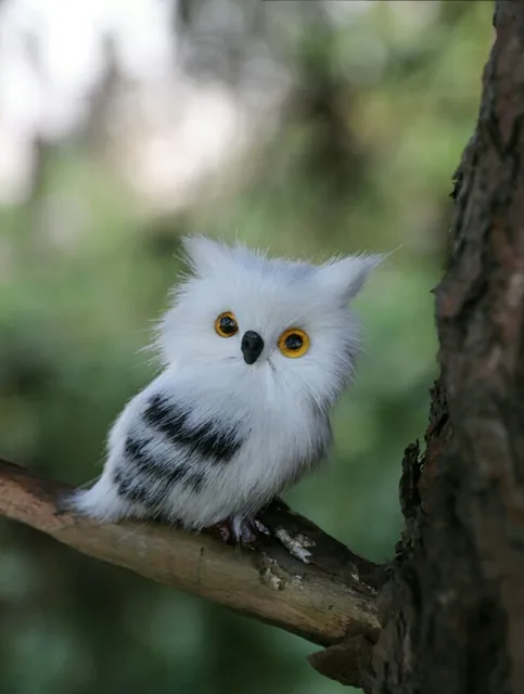 cute small simulation owl toy polyethylene&fur mini left