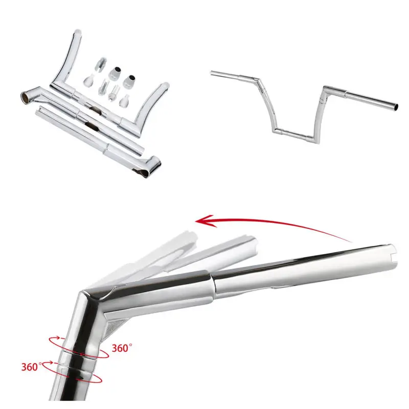 

Motorcycle Motorbike 12" Rise Frisco APE Handlebar For Harley Sportster XL1200 883 Forty-Eight Softail FLST FXST Dyna Lowrider