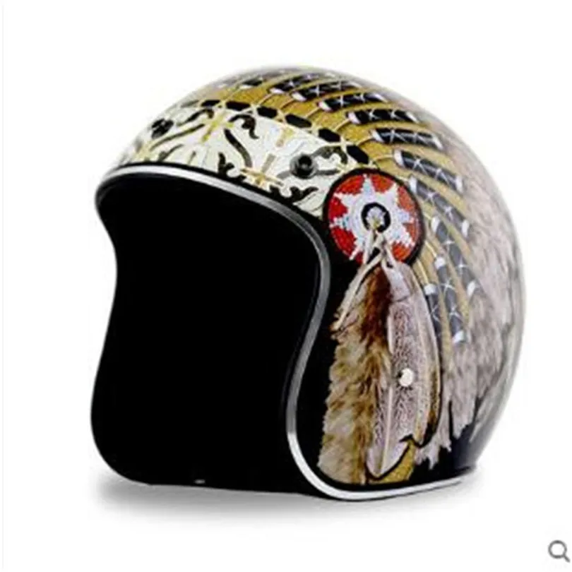 

Free shipping Motorcycle Helmet Casco Open Face Verspa Indian Style capacetes CE Approval Suitable for Europe helmet