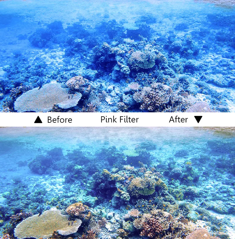 Dive Filter For Gopro 5 Professional 6 Color Diving Filter Yellow Red Purple Orange Pink Dive Lens Filter Kit For Go pro Hero 5 (12)