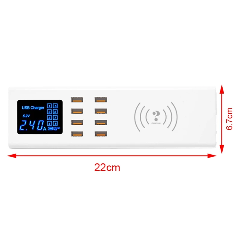 Wenhao Usb разъем Многофункциональный подключаемый мобильный адаптер питания для телефона зарядное устройство Быстрая зарядка(Eu Plug