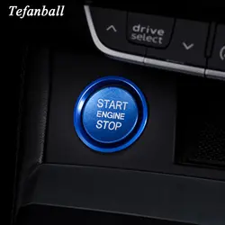 START стильная кнопка Зажигания для автомобиля замена крышки Стоп ключ аксессуары переключатель украшения универсальный для Audi