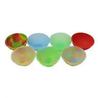 60pcs Silicone Pinch Bowls handy Fluorescent flexible silicone mini pinch bowls jars slick oil bho versatile round funnels