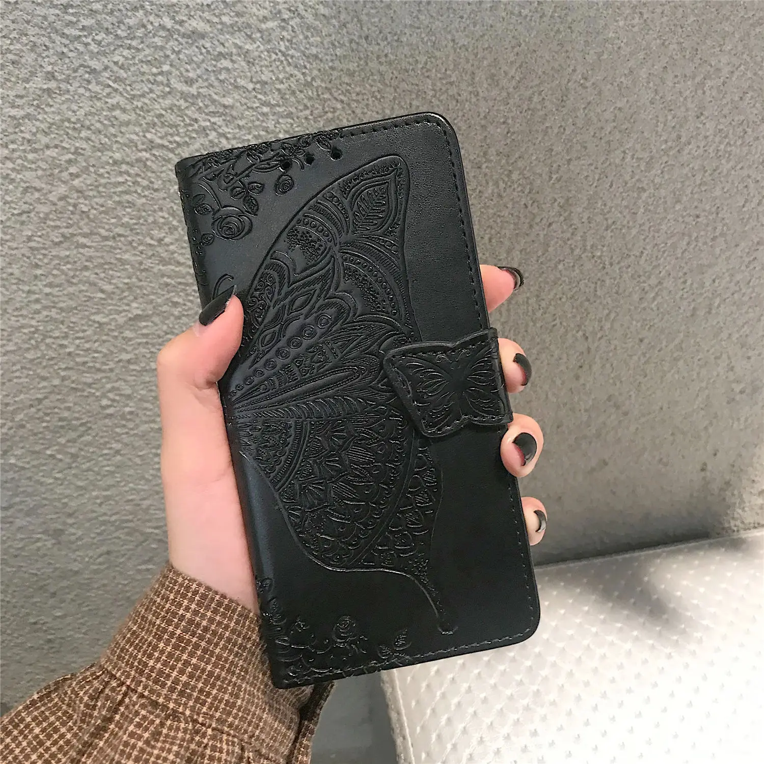 Phone Case Xiomi Redmi 6A Case for Xiaomi Redmi Note 6 Pro Cover Leather Wallet Flip Book Case Xiomi Redmi 6a 6pro redmi6a Funda - Цвет: Black