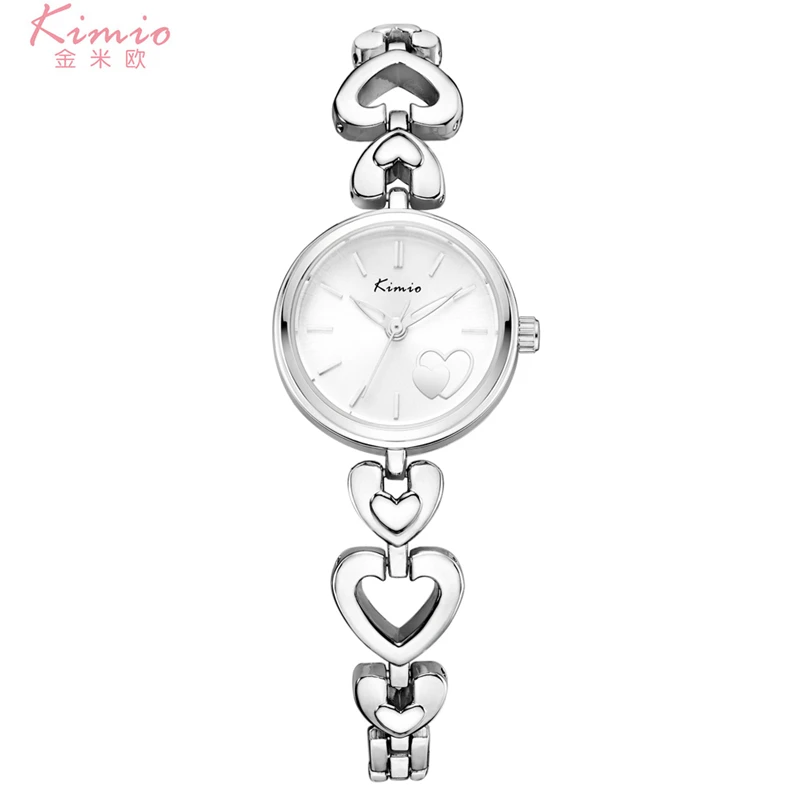 

KIMIO Reloj Mujer Fashion Steel Bracelet Wristwatches Female Quartz Watch Clock Lady Waterproof Girls Gift Watches Montre Femme