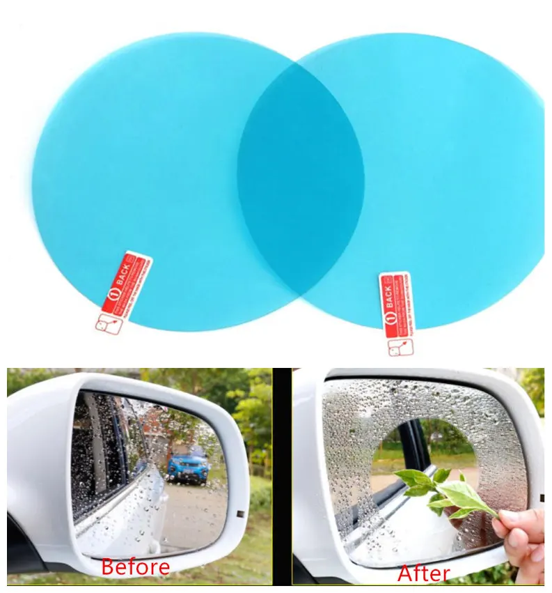 Letin 2pc/lot 80*80mm Anti Fog Car side Mirror Film Rearview Mirror