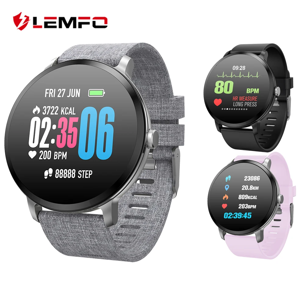 

LEMFO Smart watch IP67 Waterproof Heart Rate Blood Pressure oxygen monitor Activity tracker Fitness Bracelet for Men women