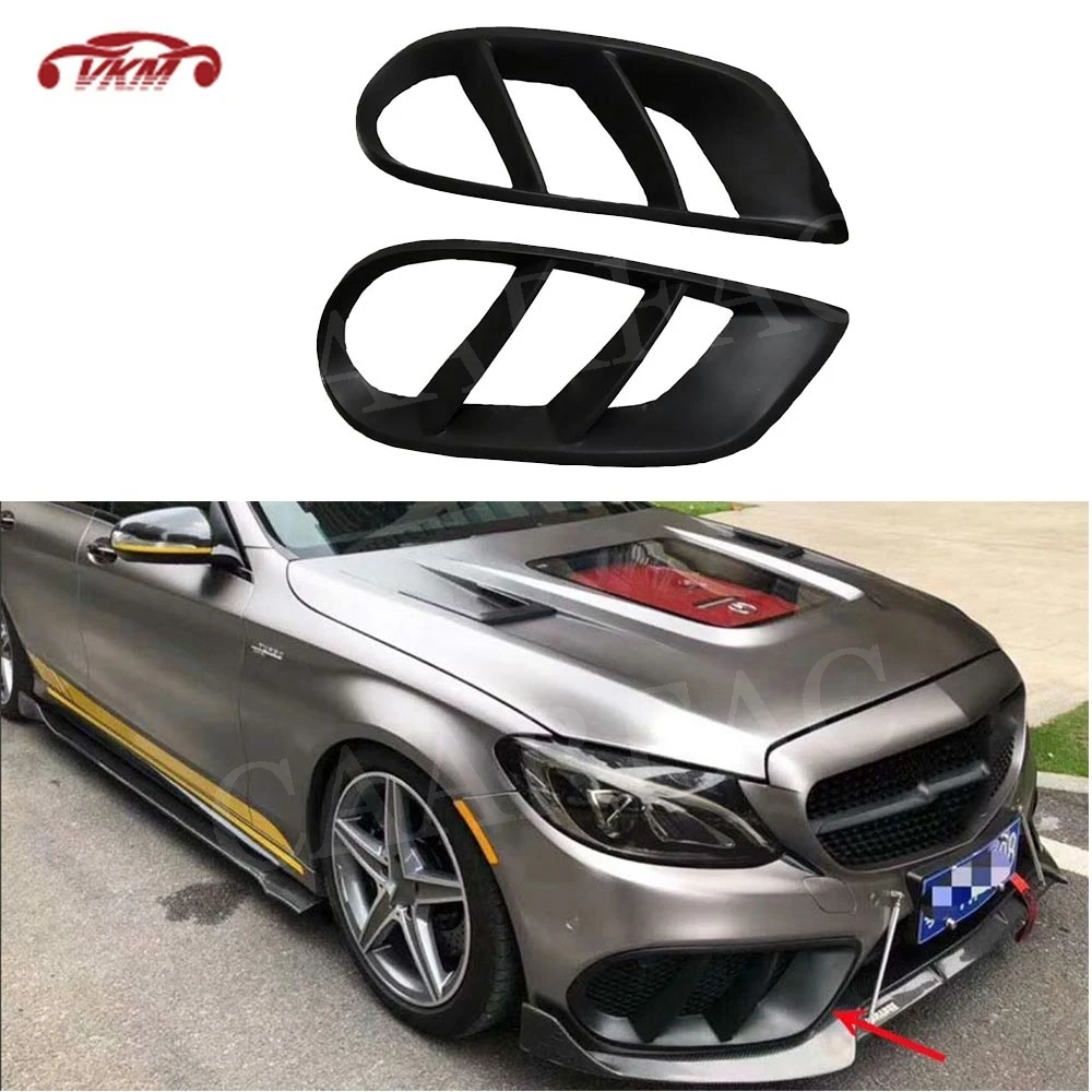 スーパーセール Amg C63 W5 Cクラス ベンツ C180 カーボンファイバーフロントバンパーエアベントカバートリムメッシュグリル 15 17 C0 その他 Williamsav Com