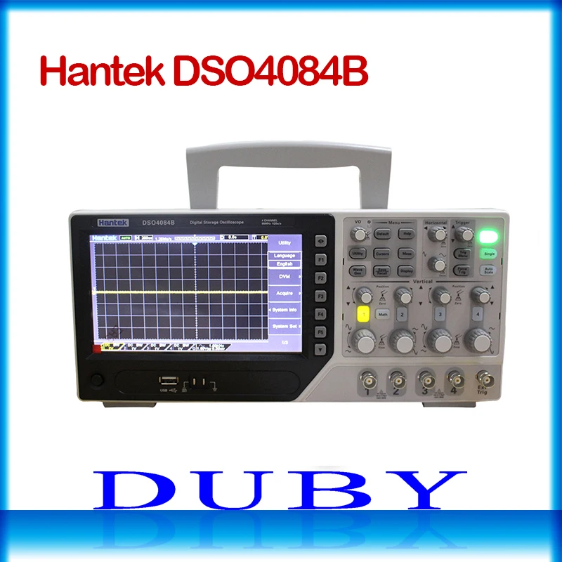 Hantek DSO4084B портативный цифровой осциллограф 80 МГц 4 канала 1GSa/s длина записи 64K USB LCD