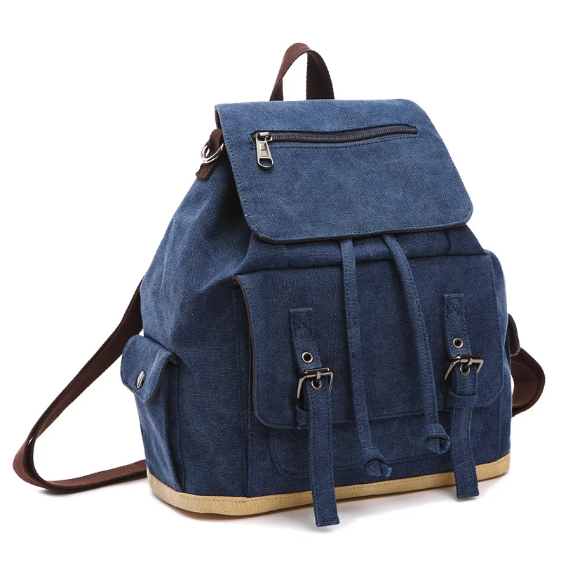 СКИОНЕ Многофункциональный школьный рюкзак для женщин путешествия - Цвет: Синий