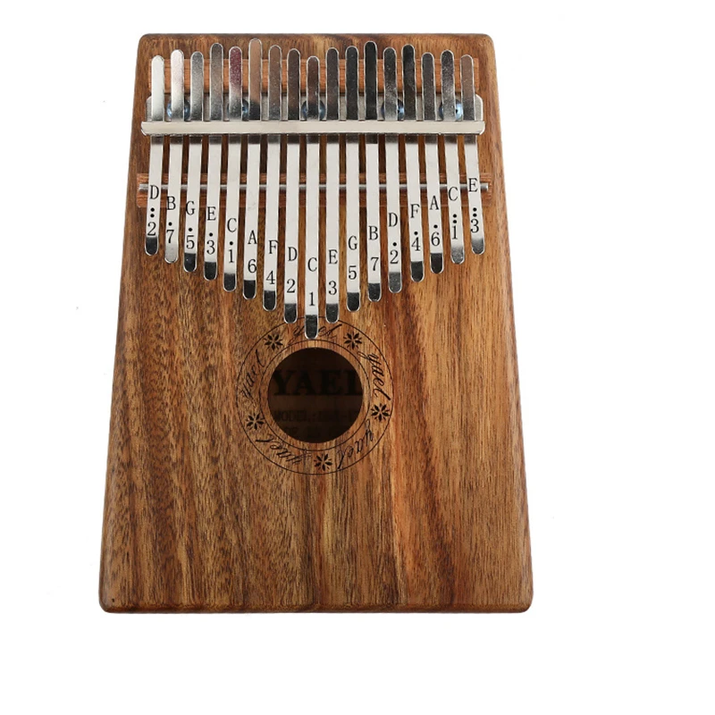 Kalimba 17 клавиш Marimba Африканский большой палец пианино Mbira Пальчиковое пианино ударная клавиатура музыкальные инструменты Акация КоА из цельного дерева