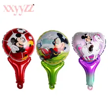 XXYYZZ handheld Captain America Schild folie luftballons Mickey Minne Hulk geburtstag ballon party dekoration kind Spielzeug(China)