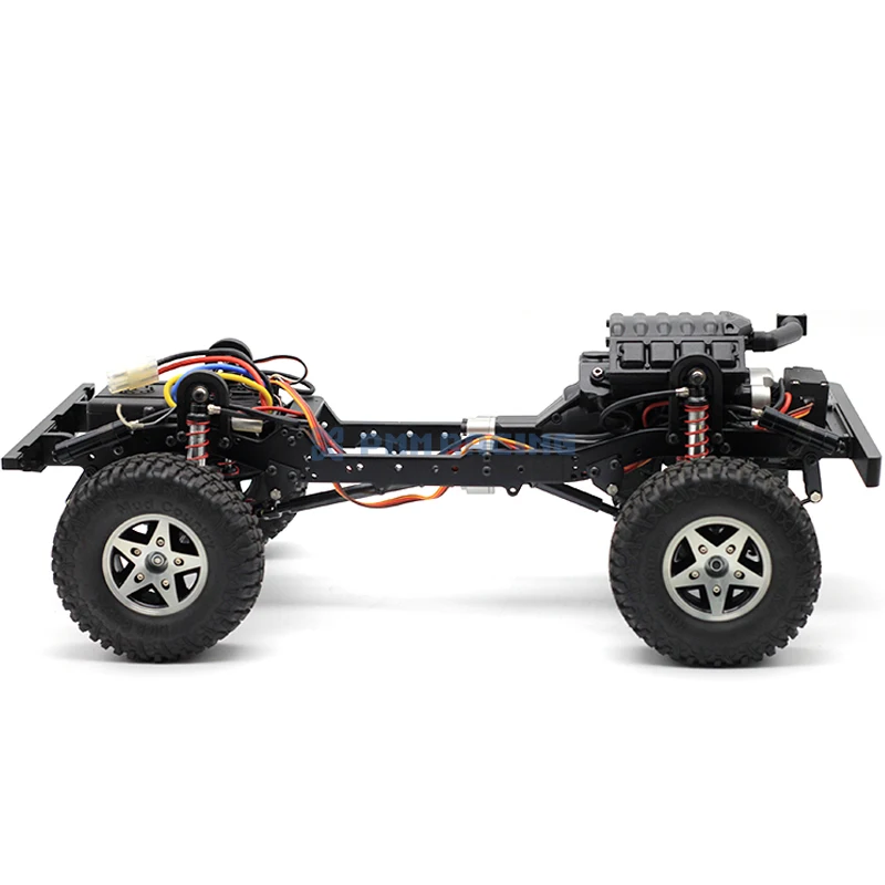 

1:10 RC Model Crawler D90II Realistic Metal Chassis Frame Cage Kit & Tires Wheels for Land Roover Open Door