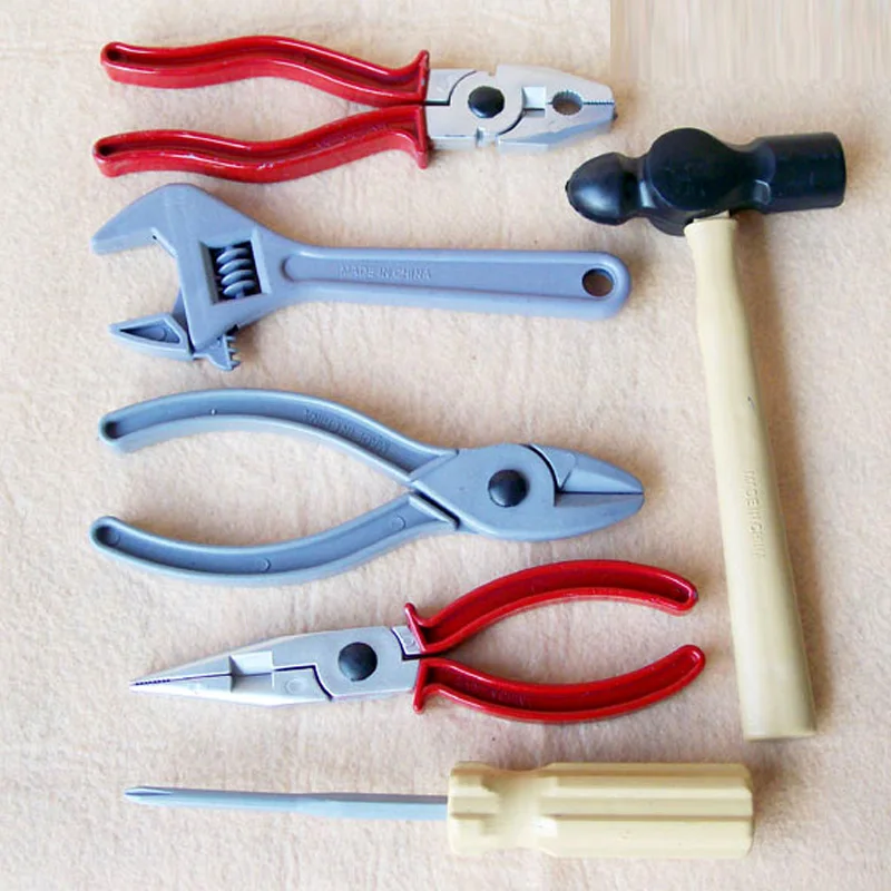 

6pcs/set Boys Toy Building Tools Ax Carpentry Pretend Play For Children Educational Set Gifts Wooden Kids Hot Baby Toys