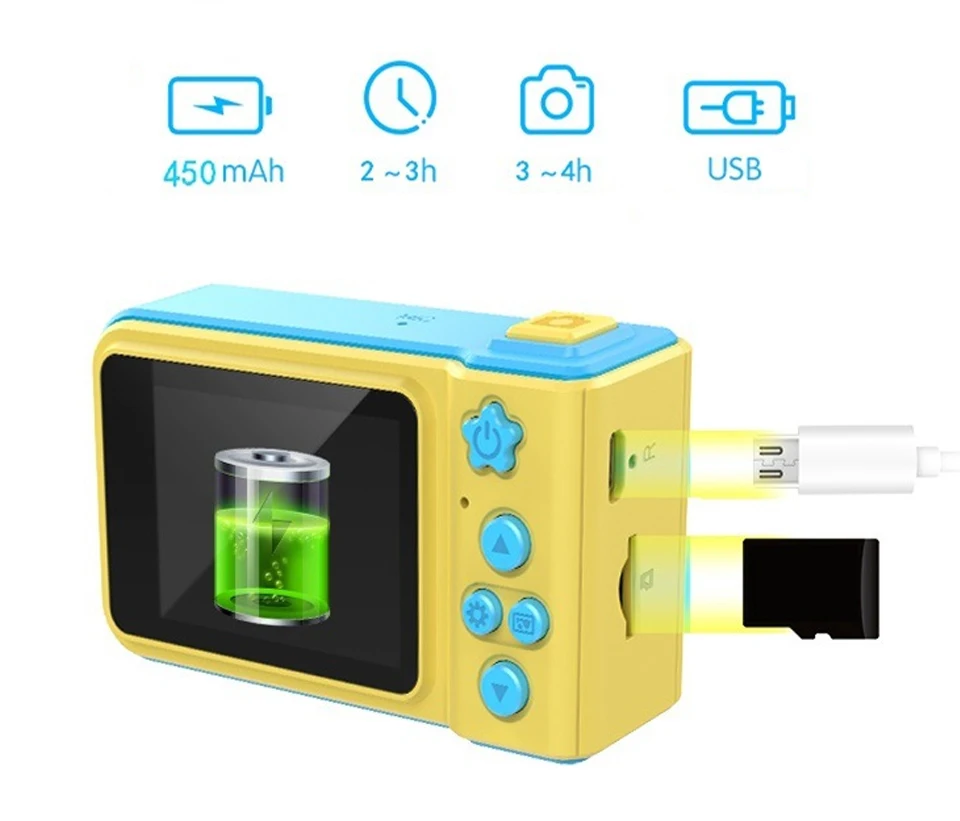 JOZQA" Детская компактная камера мульти-функциональная игрушка камера подарочный набор для детей