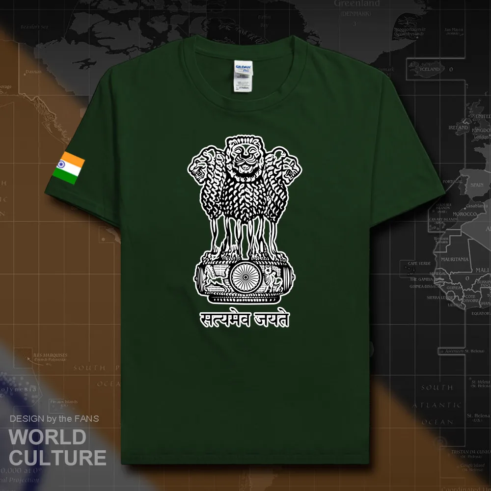 

Republic of India t shirt man tee 2018 t-shirt cotton nation team cotton meeting fans fitness country IND Indian flag tees 20