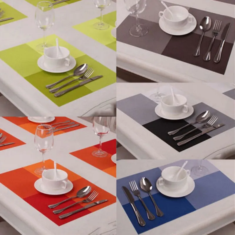 Pvc Mats Coasters Kitchen Mat Dining Table Place Mats Placemats