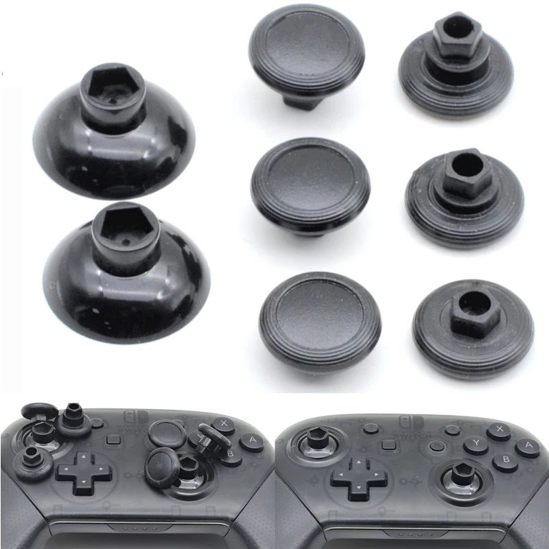 

8pcs Enhanced Durable Removable Thumbsticks Thumb Stick Joystick Caps Covers Custom Grips for Nintend Switch NS Pro Controller
