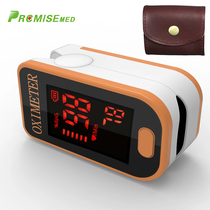 

PRO-F4 with protective Finger Pulse Oximeter,Heart Beat At 1 Min Saturation Monitor Blood Oxygen CE Approval-orange