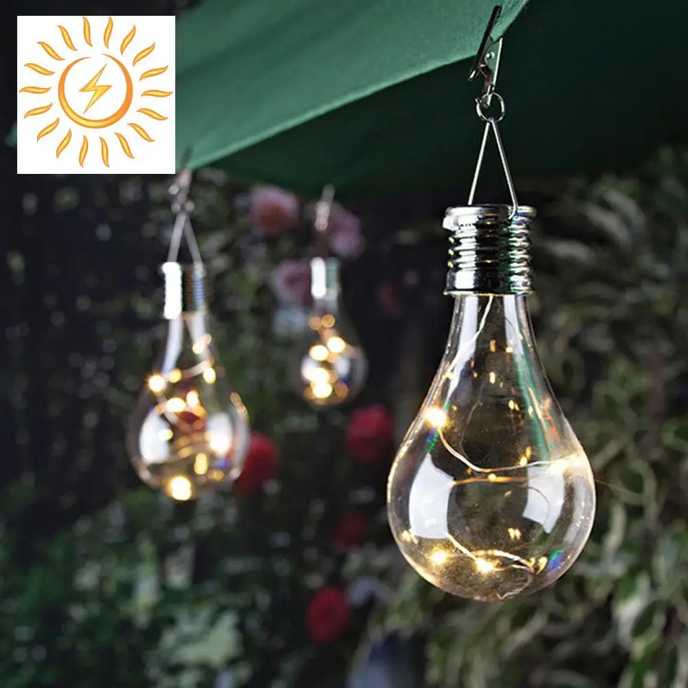 

PROBE SHINY Solar Rotatable Outdoor Garden Camping Hanging LED Light Lamp Bulb Waterproof High Quality