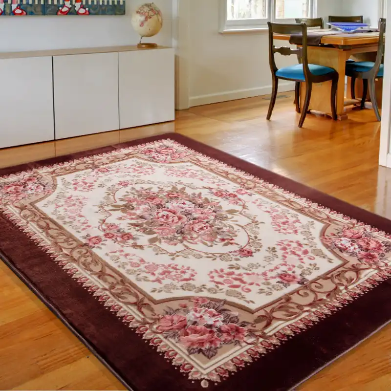 Honlaker European Flowers Living Room Carpet Bedroom Rugs And Flowers Living Room Carpet Bedroom Rugs