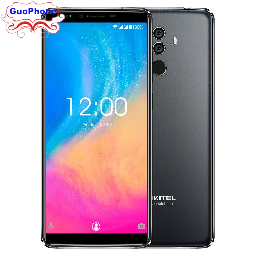 OUKITEL K8 смартфон 18:9 mtk6750t восемь ядер 4G RAM 64g ROM Android 8,0 5000 мАч 13.0MP + 5.0MP отпечатков пальцев 6,0 дюймов FHD телефона