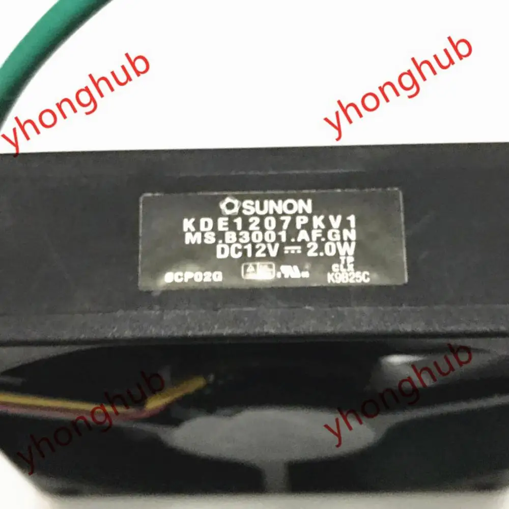 Ventilador de Refrigeração do Servidor de 3 Sunon dc 12 v 2.0 w 70x70x20mm Fios Kde1207pkv1 Ms. B3001.af. gn - Imagem 3