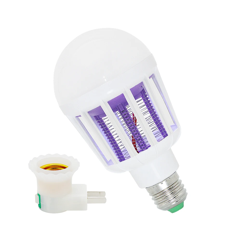 

E27 LED Mosquito Killer Lamp 220V 240V 9W/15W 2 In 1 LED Ball Light Anti Repellent Fly Bug Zapper Insect Killer LED UV Bulb