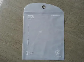 

Promotion larger size package 24*28cm zip zipper Waterproof PVC Packing bag for ipad 2 3 4 5 hard case leather case