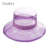 Sombrero de sol a la moda para hombre y mujer, gorra de playa de PVC transparente con visera impermeable para la lluvia ► Foto 1/6