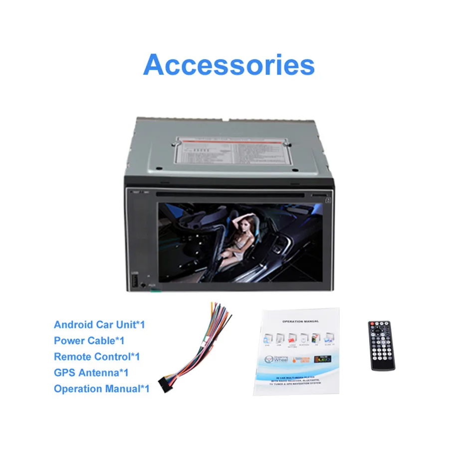 Best HD 1024X600 2Din Quad Core 2GB RAM 32GB ROM Android 6.0.1 Car DVD GPS Navigation Player Stereo Radio 2 Din Universal 3