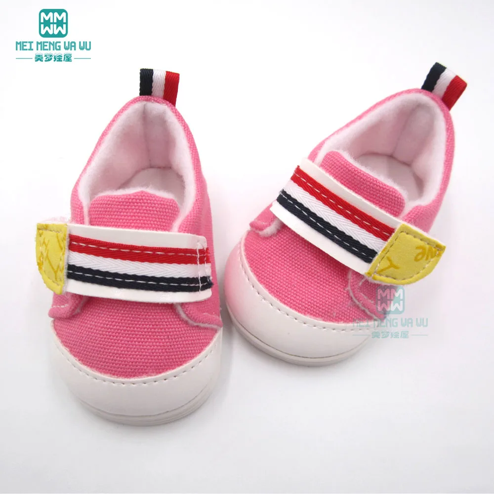 7.5cm shoes 43 cm baby new born doll american boots sneaker