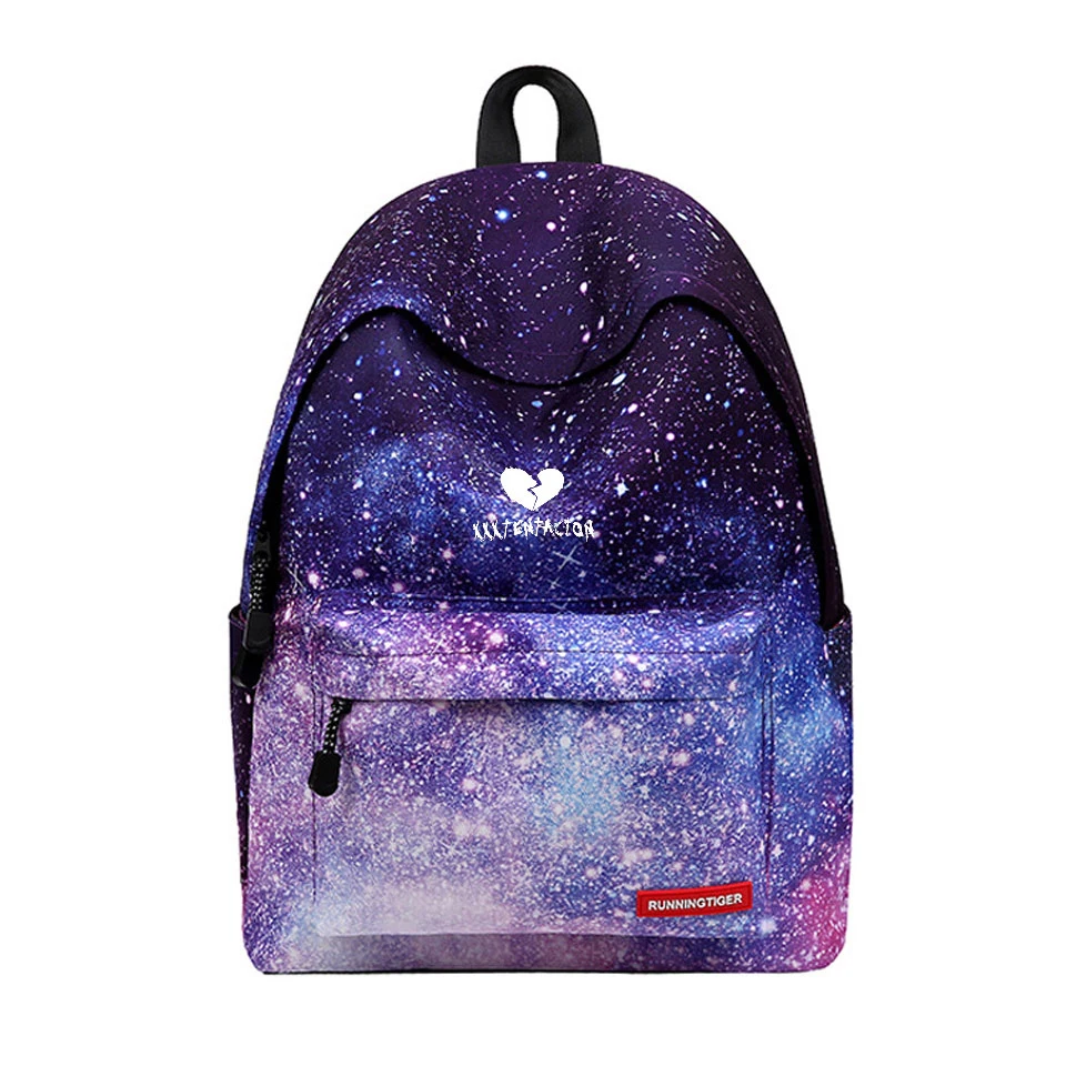 

Frdun Tommy XXXtentacion Cool Colorful Backpack Striped Starry sky or gradient series Hip-Hop Style bag School Style Backpack
