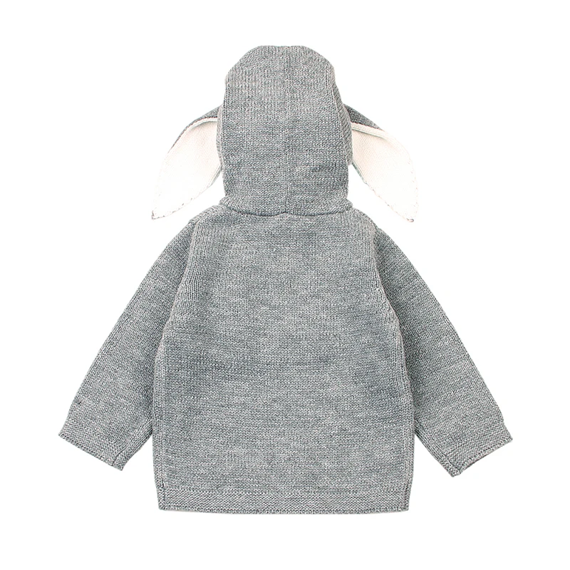 Newborn Babies Kniting Hooded Warm Top Clothing Baby Girls Infant Winter Coat Knit Sweater Baby Knitwear Long Sleeve Clothes